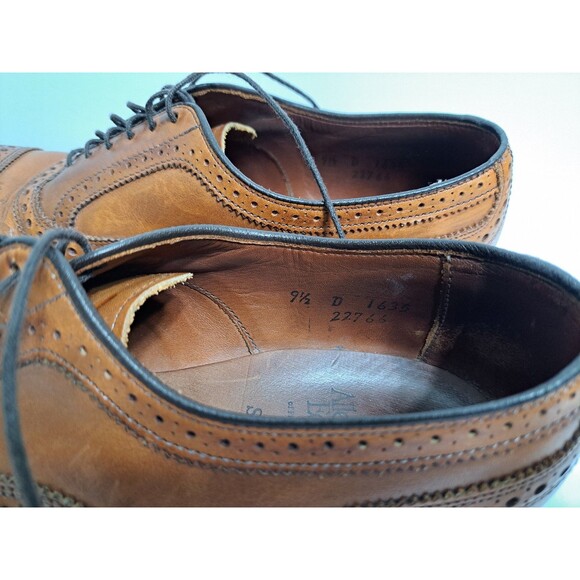 Allen Edmonds Strand Leather Cap Toe Oxford Walnut Brown Mens Size 9.5 - Picture 9 of 11